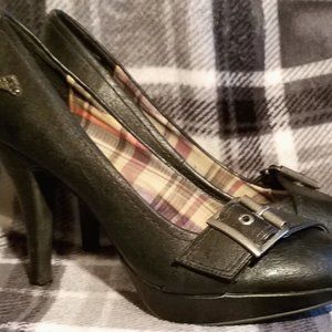 Fergalicious by Fergie - Nina - Black Buckle Pumps